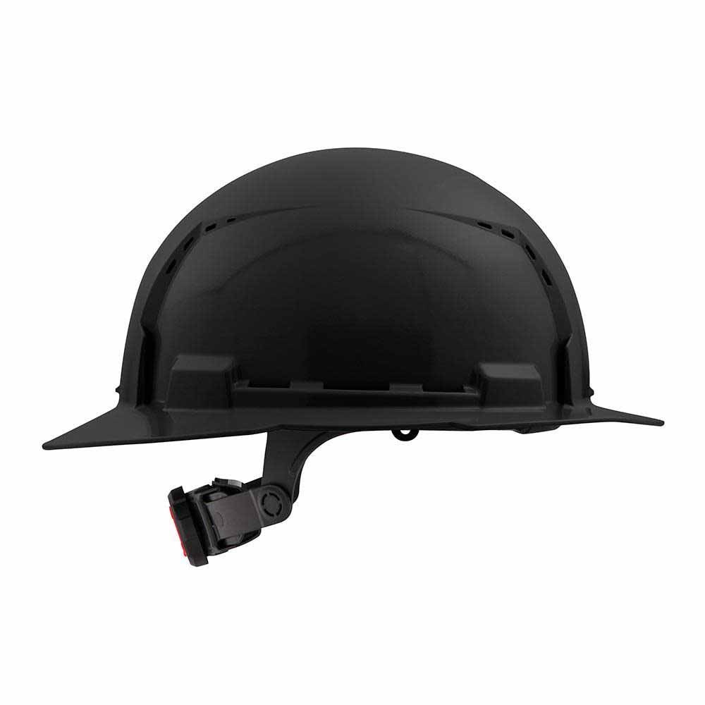 Milwaukee 48-73-1231 Black Full Brim Vented Hard Hat with 6PT Ratcheting Suspension – Type 1 Class C