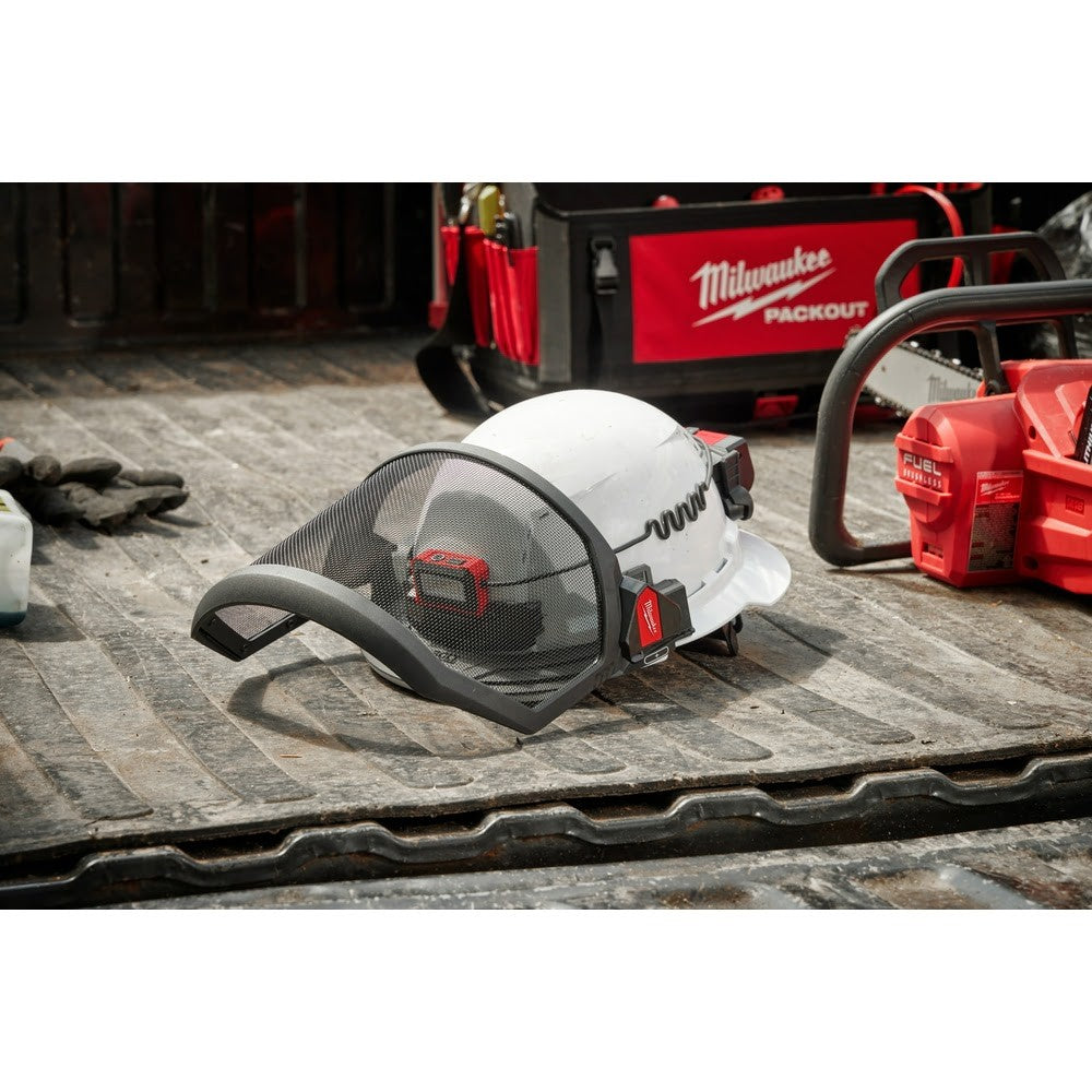 Milwaukee 48-73-1430 BOLT Full Face Shield - Metal Mesh (Compatible with Milwaukee Safety Helmets & Hard Hats)