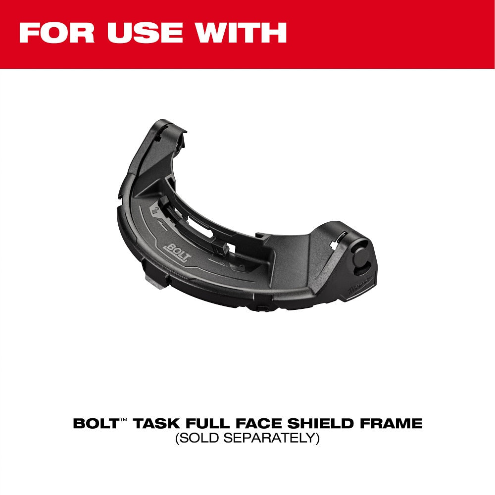 Milwaukee 48-73-1457 Clear Uncoated Full Face Shield Replacement Lens (Task Full Face Shield Frame)