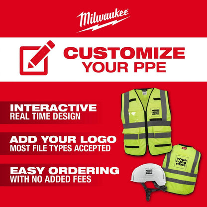 Milwaukee 48-73-1653 BOLT Yellow Full Brim Safety Helmet – Type 2, Class E
