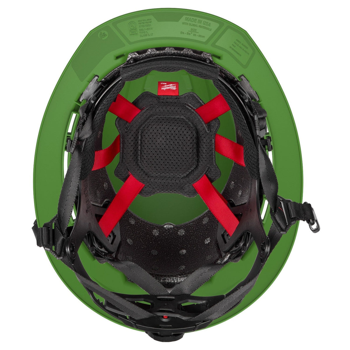 Milwaukee 48-73-1691 BOLT Green Full Brim Non-Vented Safety Helmet – Type 2, Class E