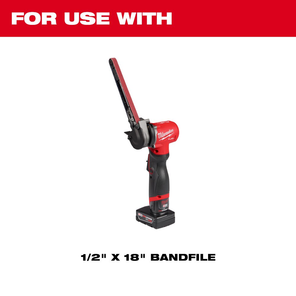 Milwaukee 48-80-9120 1/2" x 18" 120 Grit Bandfile Belts - 4 pack
