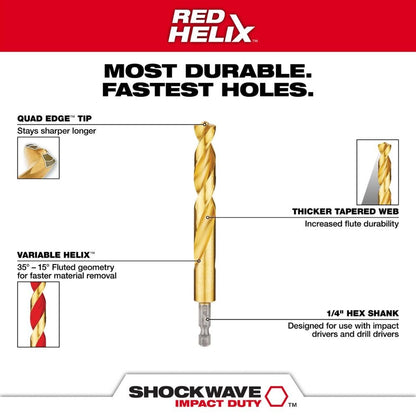 Milwaukee 48-89-4637 SHOCKWAVE Impact Duty Titanium Drill Bit Set (7-Piece)