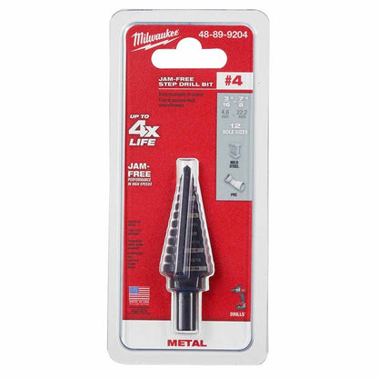 Milwaukee 48-89-9204 Milwaukee #4 Step Bit 3/16"-7/8"