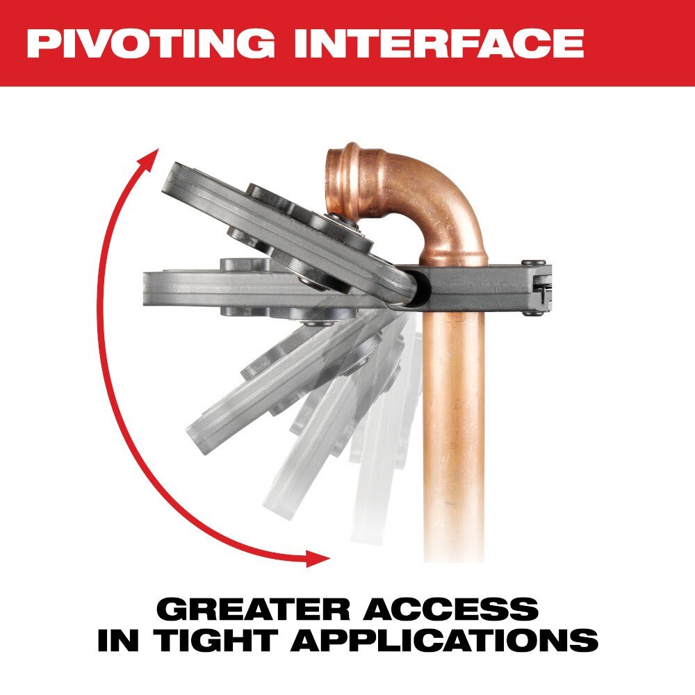 Milwaukee 49-16-2650X 1/2" CTS-V Pivoting Press Ring for M18 & M12 FORCE LOGIC Press Tools