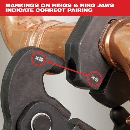 Milwaukee 49-16-2659X5 X5 Ring Jaw for M18 FORCE LOGIC Press Tools