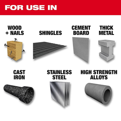 Milwaukee 49-22-5505 5pc Carbide Teeth SAWZALL Blade Set