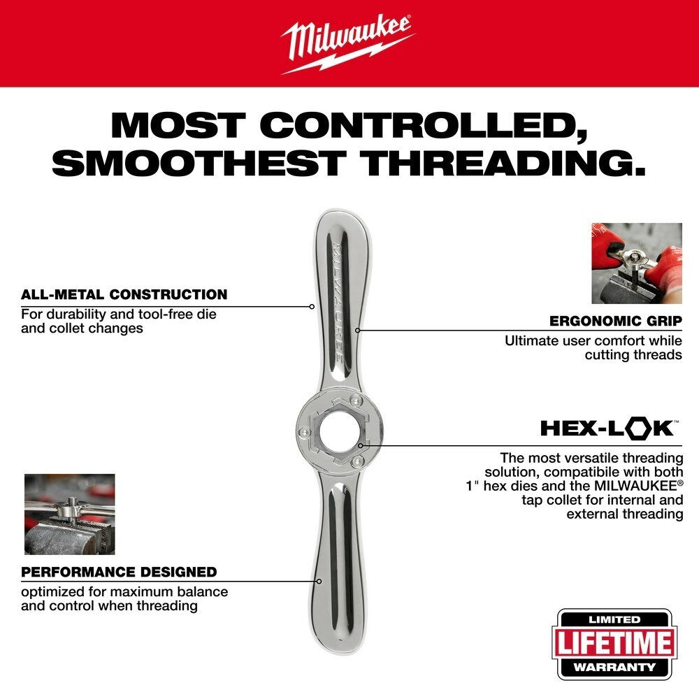 Milwaukee 49-22-5603 38PC Metric Tap & Die PACKOUT Set w/ Hex-LOK 2-in-1 Handle
