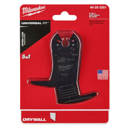 Milwaukee  49-25-2281 Milwaukee® OPEN-LOK™ 5-IN-1 DRYWALL BLADE 1PK