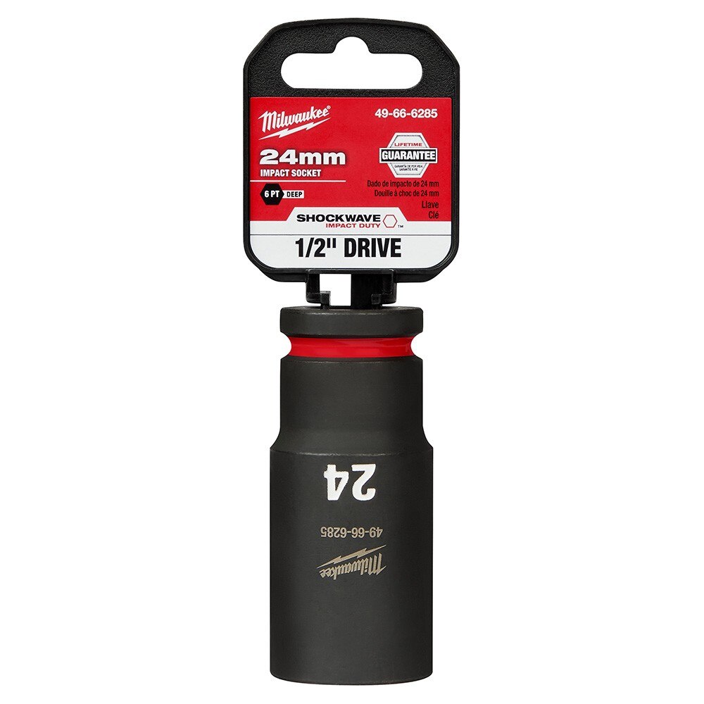 Milwaukee 49-66-6285 SHOCKWAVE Impact Duty™  1/2"Drive 24MM Deep 6 Point Socket