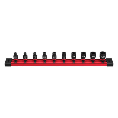 Milwaukee 49-66-7000 10PC SHOCKWAVE Impact Duty™ 1/4" Drive SAE Standard 6 Point Socket Set