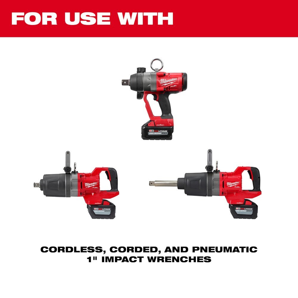 Milwaukee 49-66-7840 SHOCKWAVE Impact Duty 1” Drive 7PC MM & SAE Wheel Service Socket PACKOUT Set