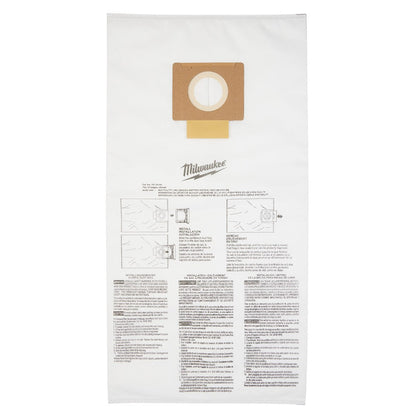 Milwaukee 49-90-1989 Fleece Dust Bags (5PK) - 9 Gallon
