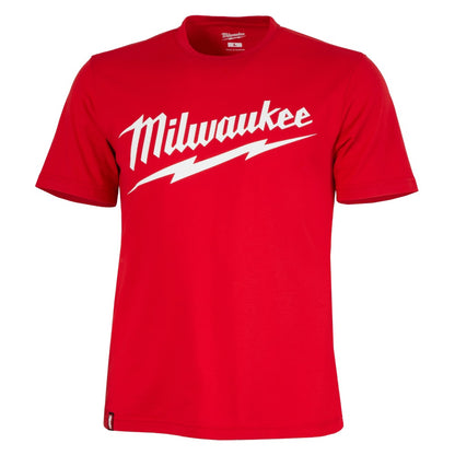 Milwaukee 607R Heavy Duty T-Shirt - Short Sleeve Logo Red