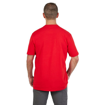 Milwaukee 607R Heavy Duty T-Shirt - Short Sleeve Logo Red
