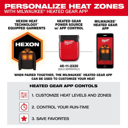 Milwaukee M100R-21 M12 Heated Red Toughshell Jacket with (1) 3.0 Ah Battery and Charger
