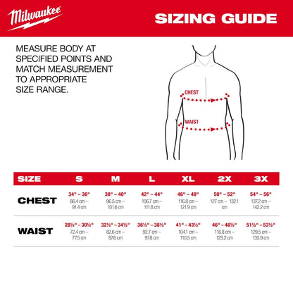Milwaukee M300G-21 M12 Heated Gray Axis Vest with (1) 2.0 Ah Battery and Charger