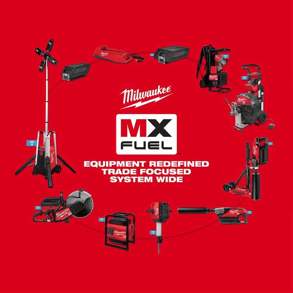 Milwaukee MXF301-2CP MX FUEL Handheld Concrete Core Drill Kit w/ Two Batteries and Charger