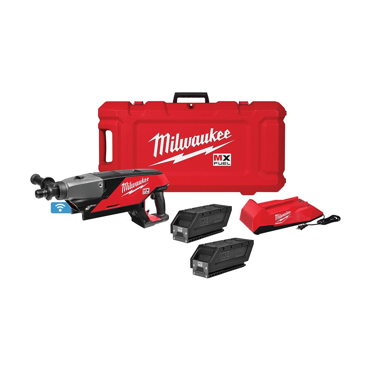 Milwaukee MXF301-2CP MX FUEL Handheld Concrete Core Drill Kit w/ Two Batteries and Charger