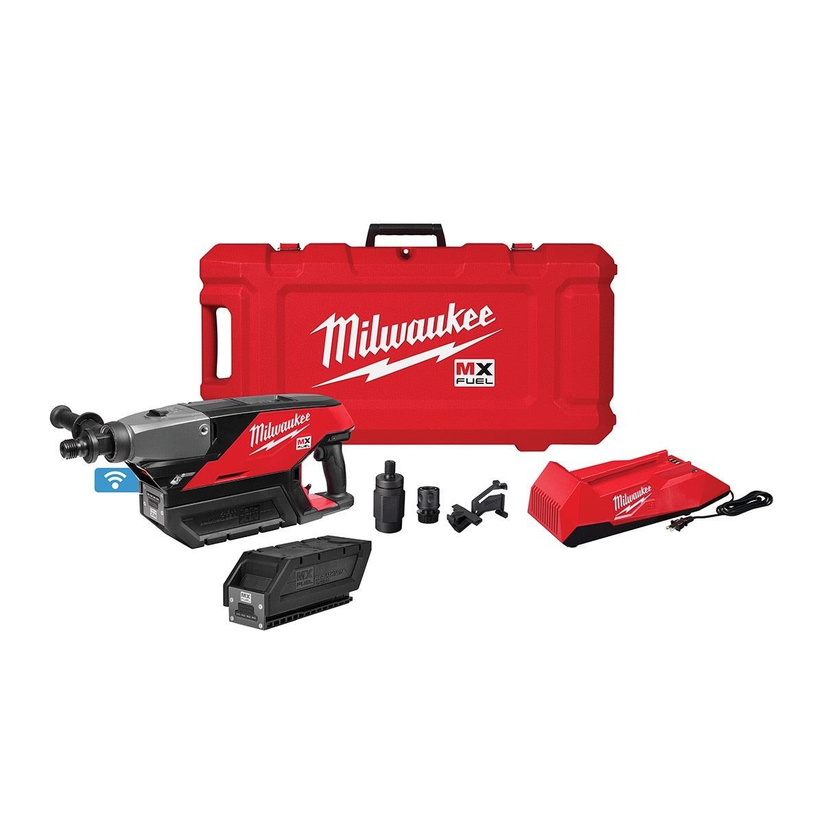 Milwaukee MXF301-2CP MX FUEL Handheld Concrete Core Drill Kit w/ Two Batteries and Charger