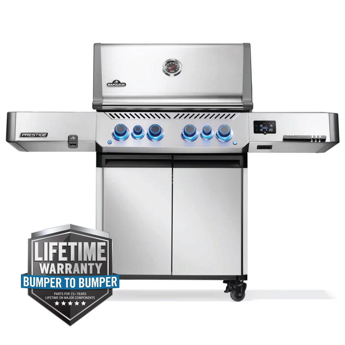 Napoleon Prestige 500 Connected RSIB w/ Infrared Side and Rear Burner (Stainless Steel) 6-Burner w/ WiFi & Bluetooth