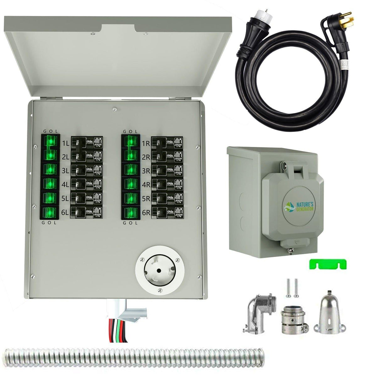 Nature's Generator 12-Circuit 120/240V 50A Non-Automatic Power Transfer Switch