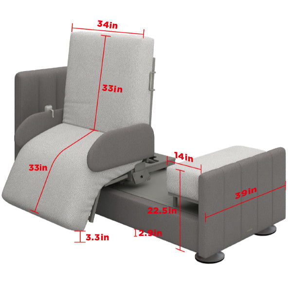 StarSleep Orin Rotating Sit to Stand Hospital Bed With Head and Foot Elevation