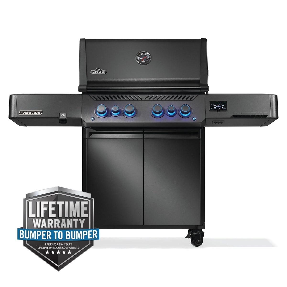 Napoleon Prestige 500 Phantom Connected RSIB w/ Infrared Side and Rear Burner (Matte Black) 6-Burner w/ WiFi & Bluetooth
