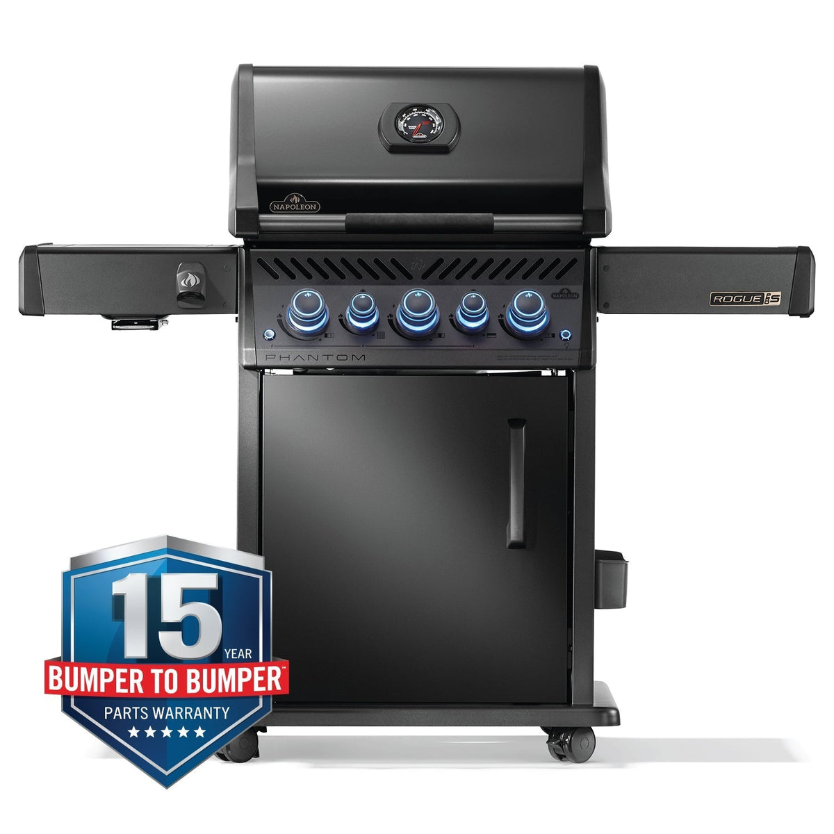 Napoleon Rogue PRO-S 425 RSIB Phantom w/ Infrared Side & Rear Burner (Matte Black) 5-Burner