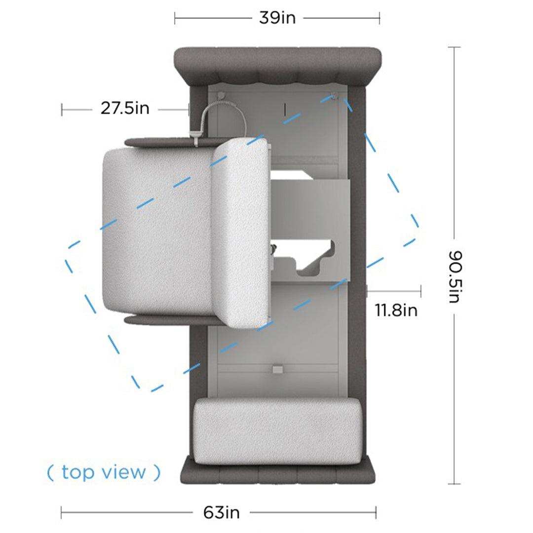 StarSleep Orin Rotating Sit to Stand Hospital Bed With Head and Foot Elevation