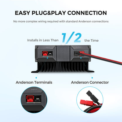Renogy REGO 60A Charger + Input/Output Cables