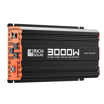 Rich Solar NOVA PURE MAX 3K | 3000 Watt (3kW) 24 Volt Industrial Pure Sine Wave Inverter