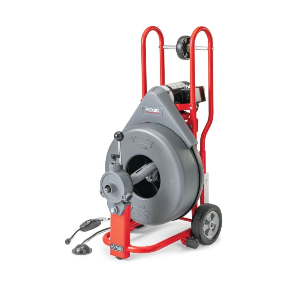 Ridgid 41977 K-750 Autofeed Drum Machine with 3/4" Pigtail
