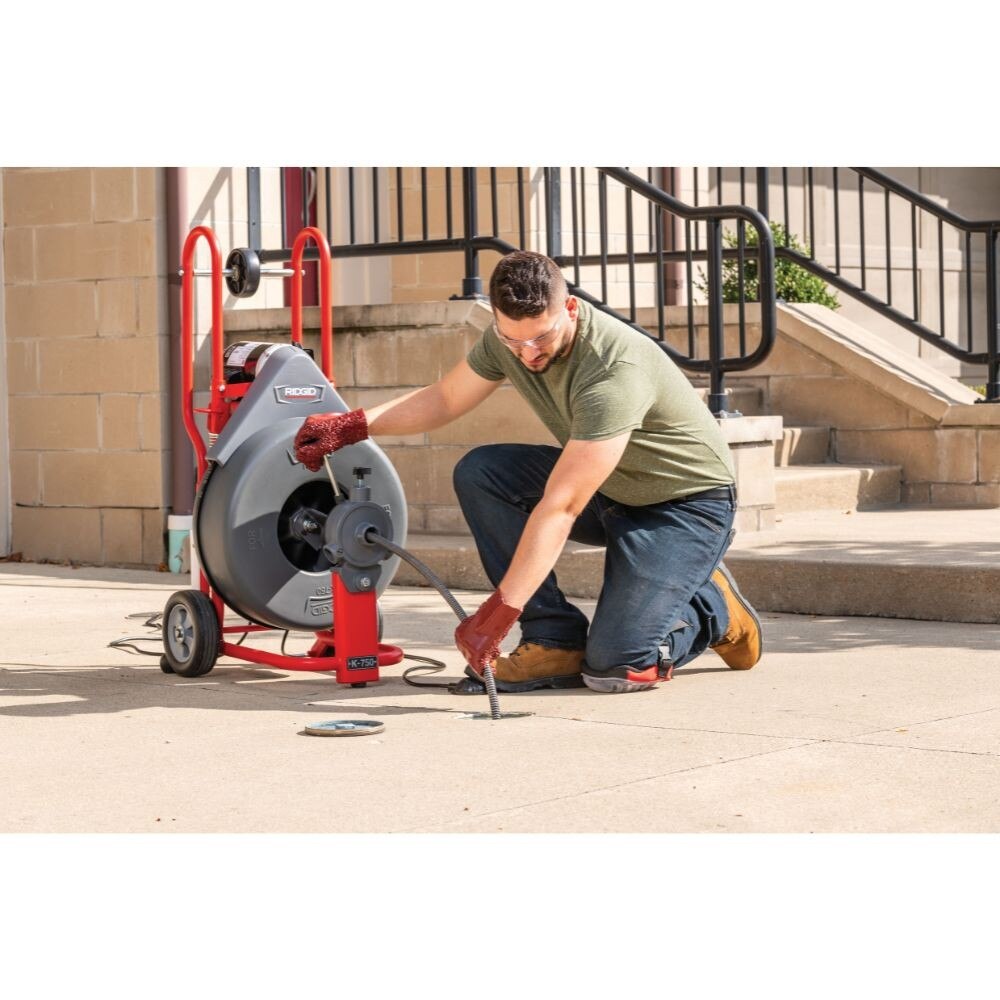Ridgid 41977 K-750 Autofeed Drum Machine with 3/4" Pigtail