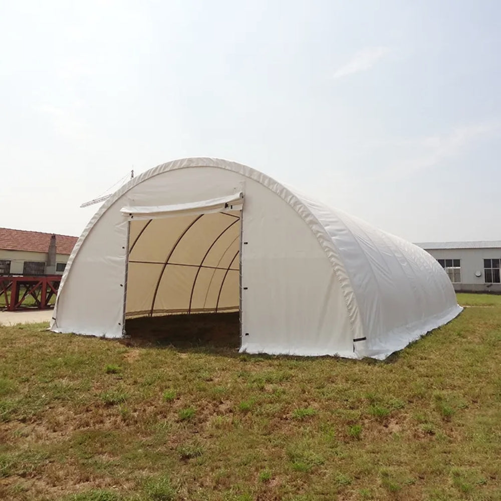 Front/Rear Panel with Roll-up Door for W40'xL80'xH20' Storage Shelter