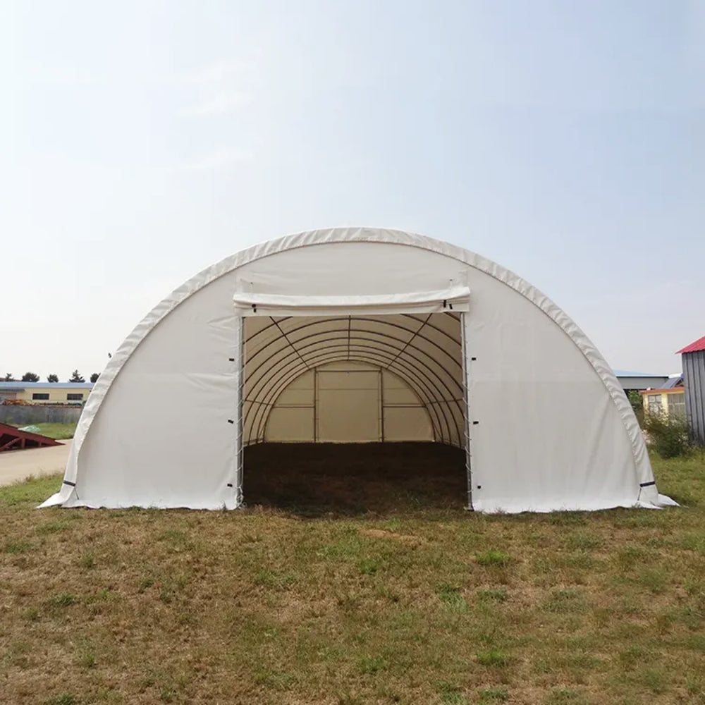 Front/Rear Panel with Roll-up Door for W40'xL80'xH20' Storage Shelter
