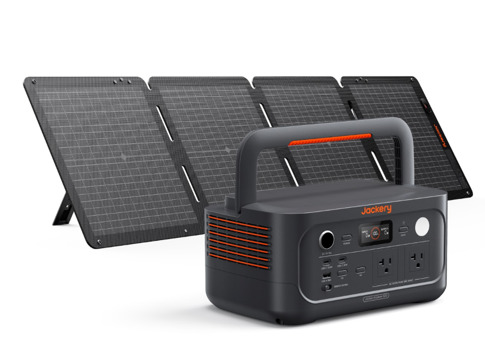 Jackery Explorer 500 V2 + 100W SolarSaga Solar Panel