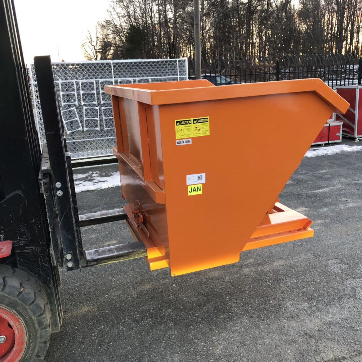 Greatbear Self Dumping Forklift Hopper - 1.5 Cubic Yard Capacity