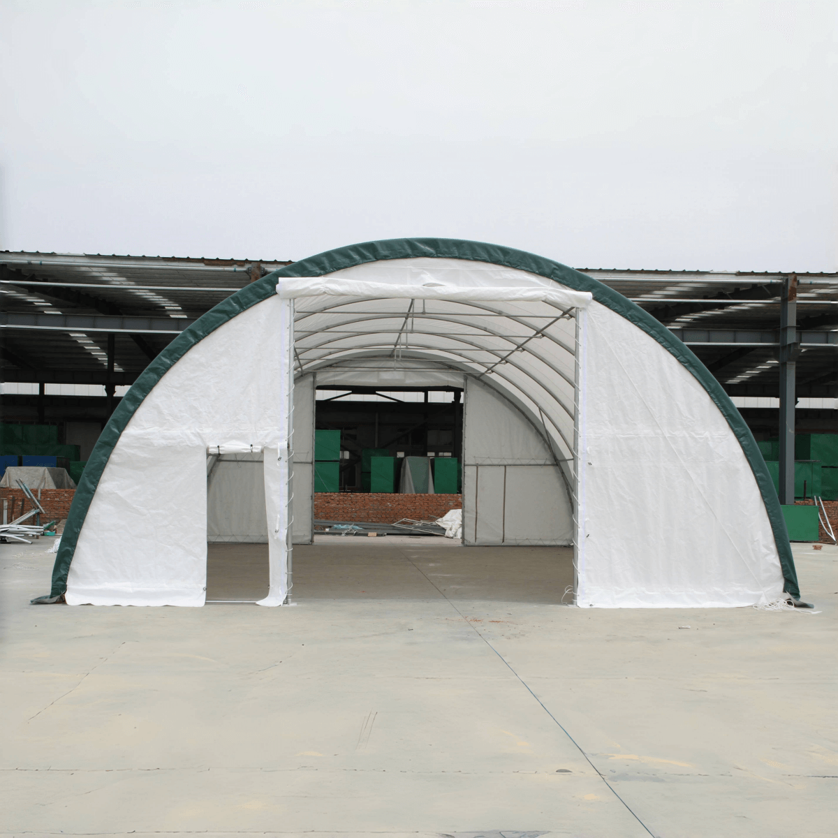 W 30FT x L 85FT x H 15FT Single Truss Arch Storage Shelter