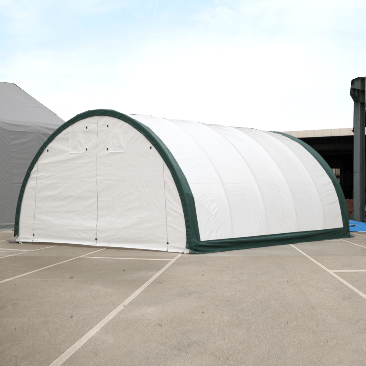 W 20FT x L 30FT x H 12FT Single Truss Arch Storage Shelter