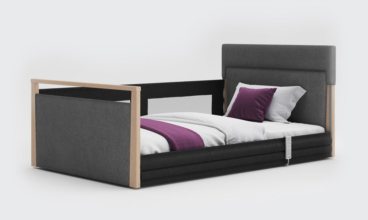 Solo SafeSide Upholstered Profiling Floor Bed