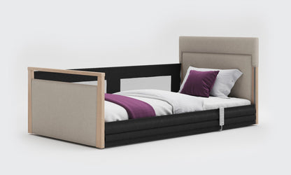 Solo SafeSide Upholstered Profiling Floor Bed