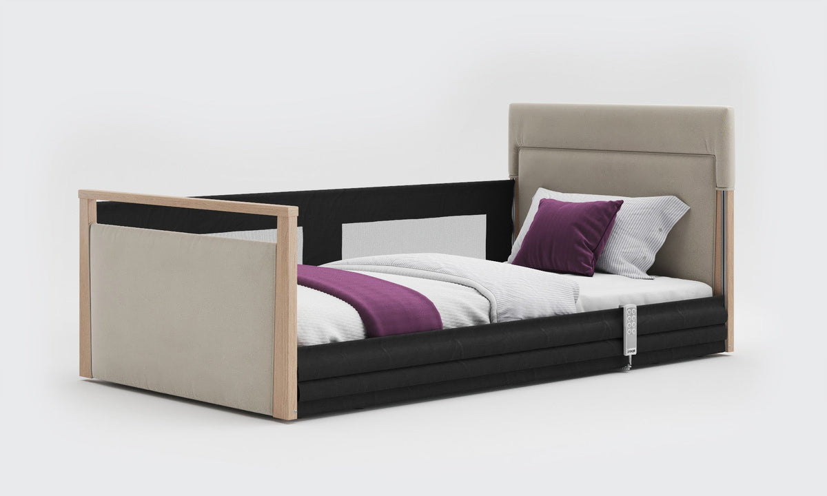 Solo SafeSide Upholstered Profiling Floor Bed