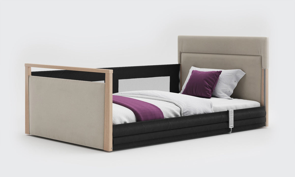 Solo SafeSide Upholstered Profiling Floor Bed