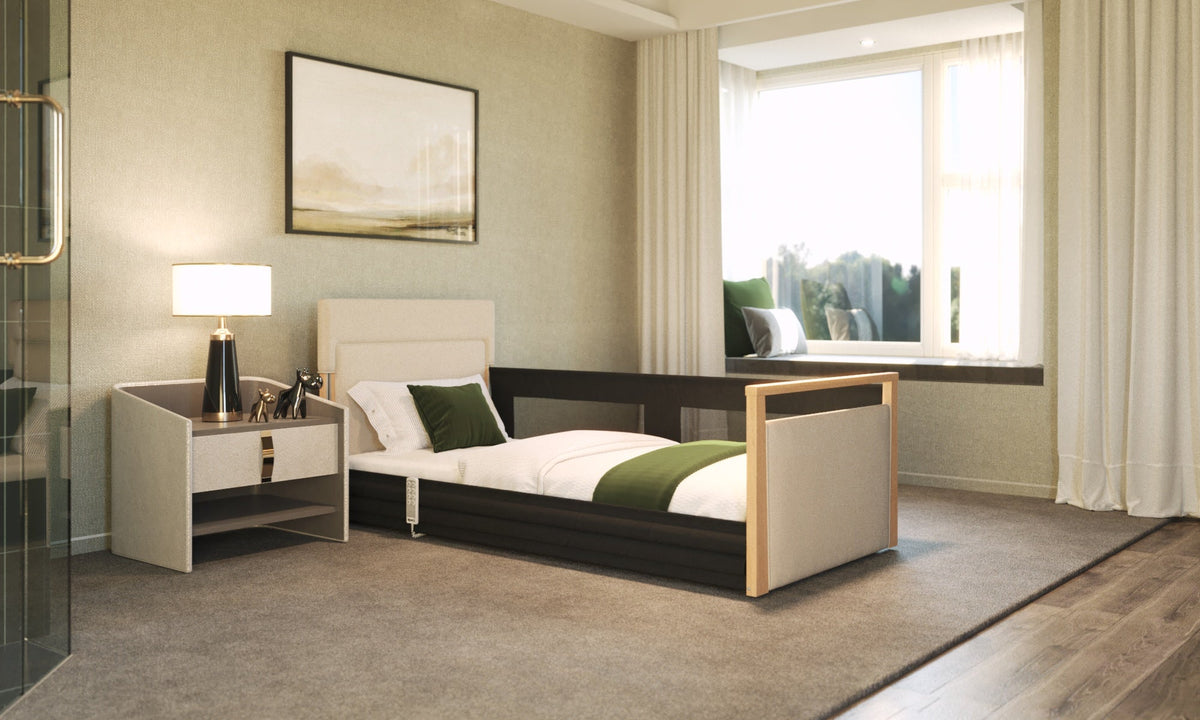 Solo SafeSide Upholstered Profiling Floor Bed