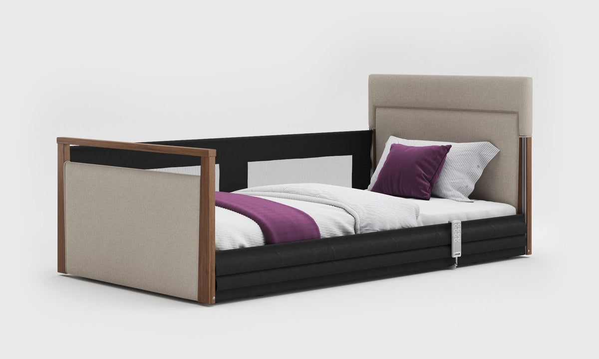 Solo SafeSide Upholstered Profiling Floor Bed