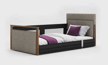Solo SafeSide Upholstered Profiling Floor Bed