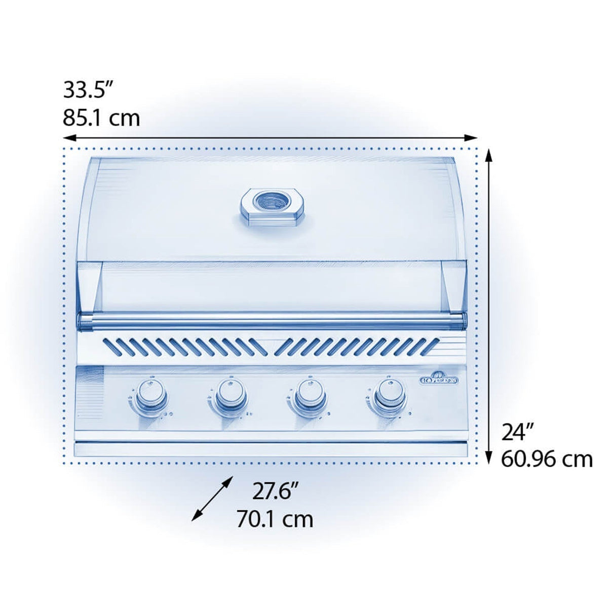 Napoleon Built-In 500 Series 32" Gas Grill (Stainless Steel) 4-Burner