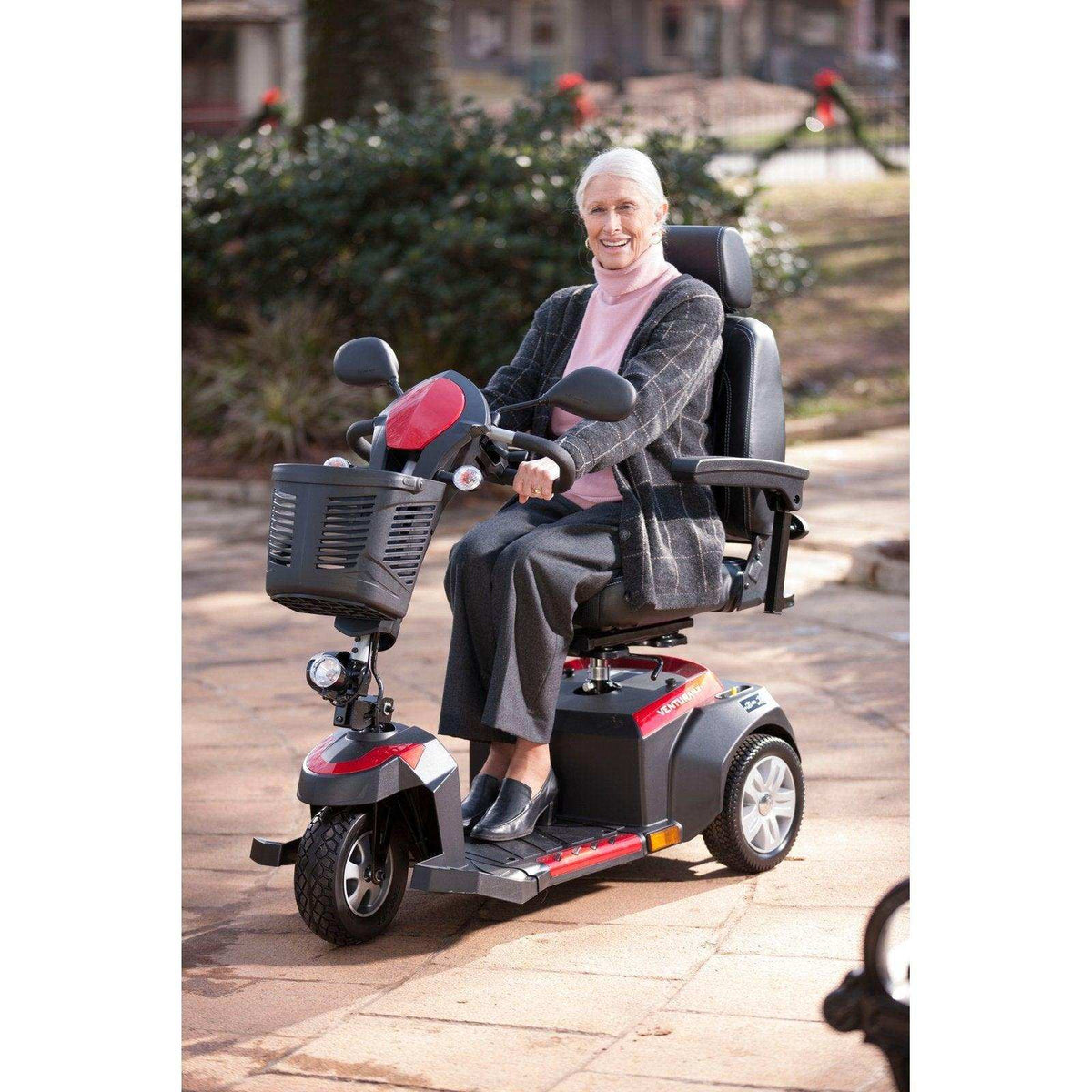 Drive Medical Ventura Power 3-Wheel Mobility Scooter With Captain Seat