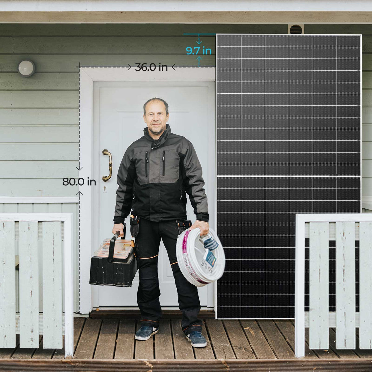 Renogy 2PCS Bifacial 590 Watt N-Type Monocrystalline Solar Panel